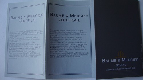 BAUME & MERCIER Unwritten INTERNATIONAL Guarantee GARANZIA (2) BOOKLETS 90´S - Picture 3 of 3