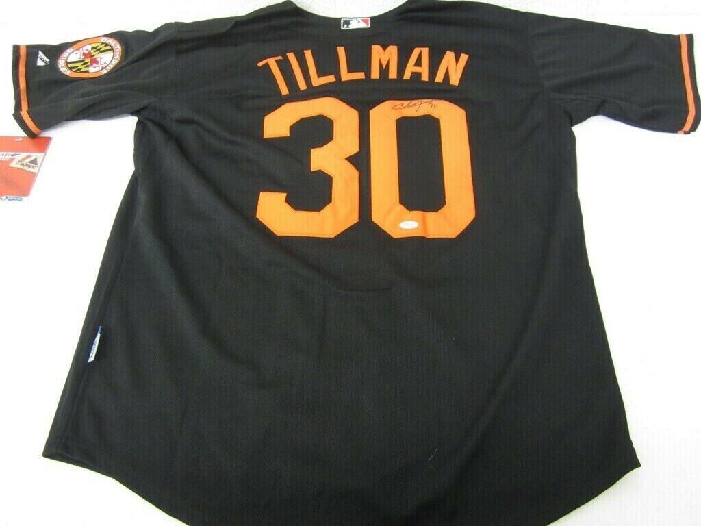 Chris Tillman Baltimore Orioles Signed Autographed Jersey with c
