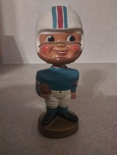1960s Bobble Head Nodder Miami Dolphins Round Gold Base Football Japan
