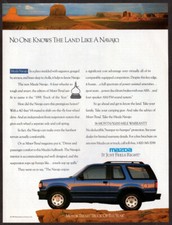 1991 MAZDA Navajo Vintage Original Print AD - 4x4 photo Canyon truck of the year
