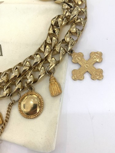 Vintage Escada Charm Belt w Original Sleeve Signed - Picture 4 of 9