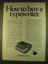 1980 Smith-Corona Electric Typewriter Ad - How to Buy thumbnail