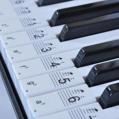 Piano Keyboard Music Note Learn Stickers for 88 61 54 49 Piano Keyboard Music Note Learn Stickers for 88 61 54 49