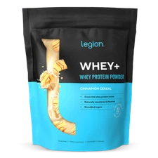 Legion Whey+ Whey Isolate Protein Powder, Cinnamon Cereal, 30 Servings