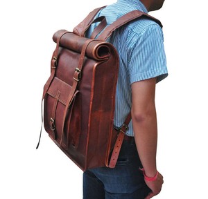 roll top shoulder bag