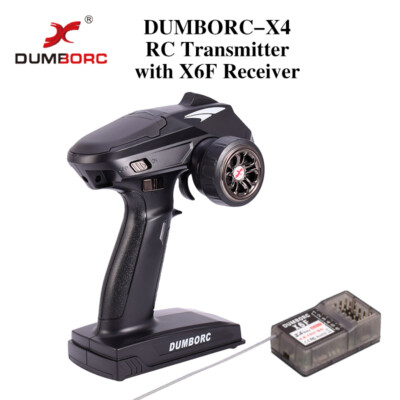 DUMBORC X4 4CH 2.4G RC Radio Transmitter & X6F Receiver RC Car RC Boat Toys DIY