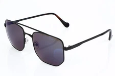 Canali CO218 283565 Mens Black Titanium Polarized Hexagon Sunglasses 57-20-145