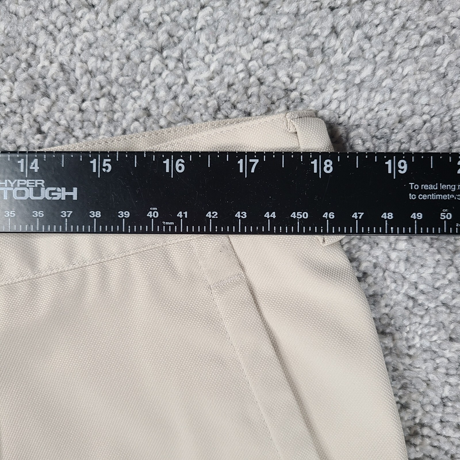 Nike Golf Shorts Men's Size 38 Beige Off-White Chino Fit Dry Active Wear thumbnail 7