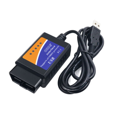 V1.5 ELM327 USB Interface OBDII Diagnostic Auto Car Scanner Fits DOS & Windows