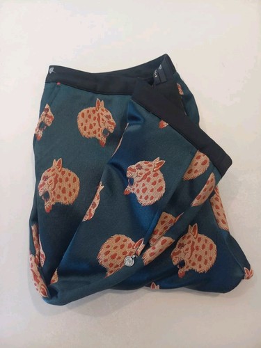 SCOTCH & SODA Maison Scotch Stargazer All Over Big Cat Print Pants Size M - Picture 6 of 12