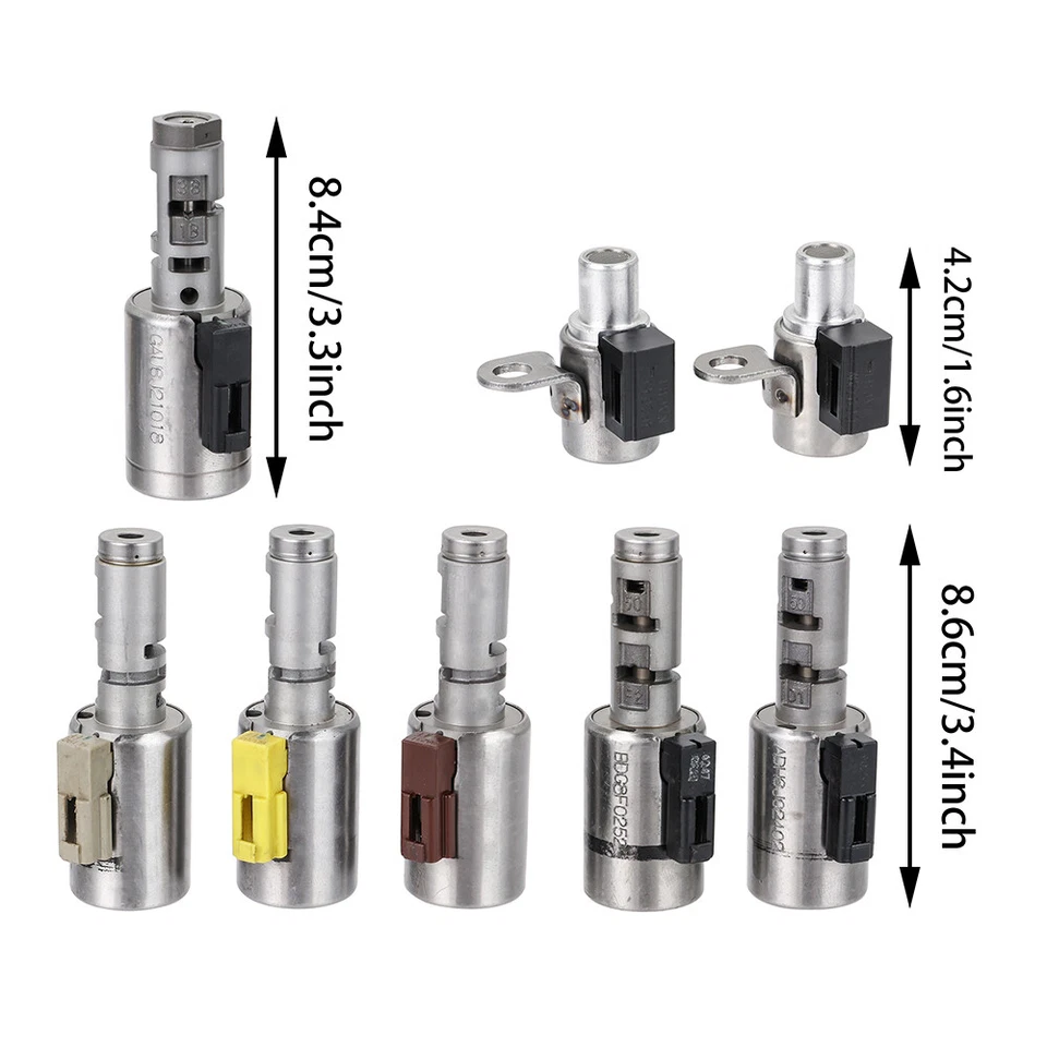 Комплект соленоидов коробки передач TF-60SN 8 шт подходит для Volkswagen Beetle Jetta Golf - Изображение 3 из 4