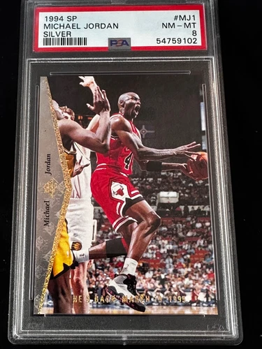 Michael Jordan ~ 1994 SP Basketball Card ~ Graded PSA 8 MINT SILVER