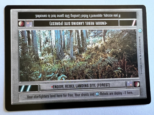 Star Wars CCG ~ ENDOR: REBEL LANDING SITE Endor SWCCG Rzadki prawie idealny - Zdjęcie 1 z 2