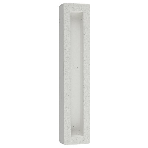 Custodia moderna Mezuzah 12 cm pietra di Gerusalemme per interni ed esterni - costruita nera - Foto 2 di 9