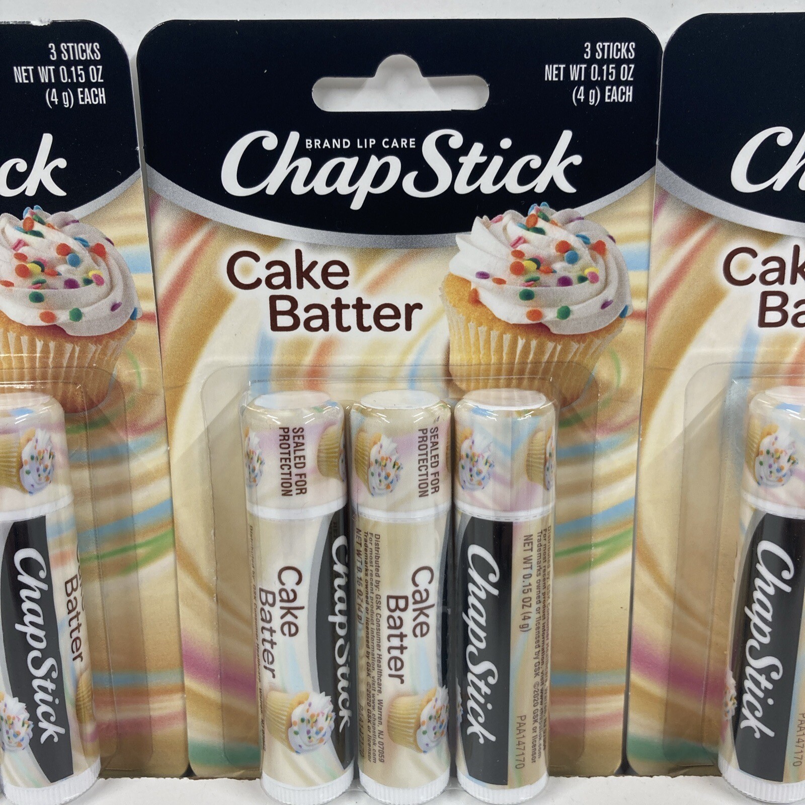 LOT x 12 CHAP STICK Cake Batter Lip Balm Limited Edition Flavor Holiday