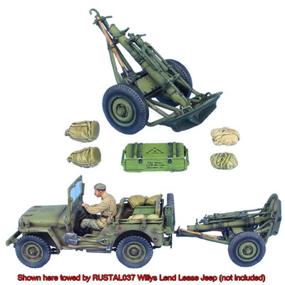 RUSSTAL043 Russian 120mm Heavy Mortar Limbered by First Legion