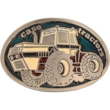 Ih Ji Case Tractor Western Cowboy Ag Farming Farmer 70s NOS Vintage Belt Buckle