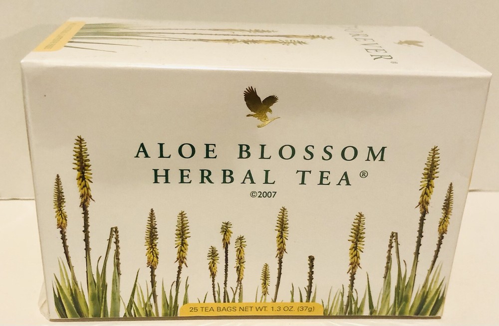 Forever Aloe Blossom Herbal TEA (25 bags each) Caffeine-Free KOSHER