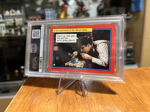 1986 Topps Little Shop Of Horrors Musical Movie Title Card #5 Rick Moranis PSA 9 - Picture 2 of 2