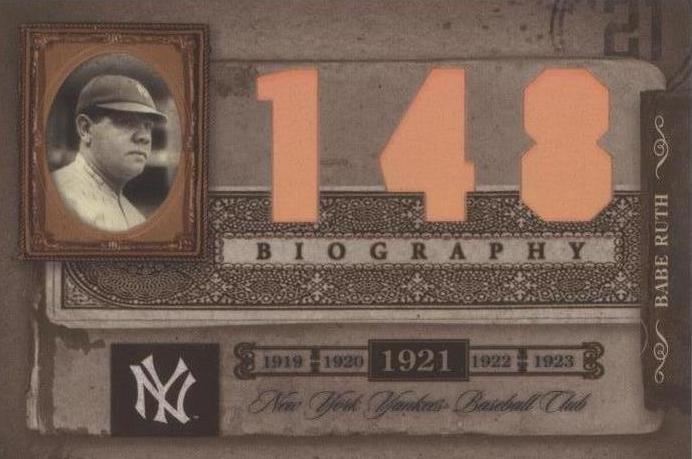 2005 Donruss Biography - Babe Ruth Career Home Run Babe Ruth #148 for ...