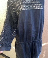 Lou And Grey Romper Black Crochet Trim gn