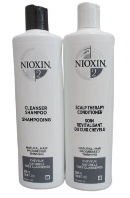 Nioxin System 2 Cleanser Shampoo and Scalp Therapy Conditioner Duo 16. 9fl oz