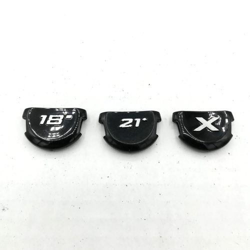 Number Tags Set (3x) for Nike SQ Hybrid Rescue Headcovers [18* 21* X] OEM Tags