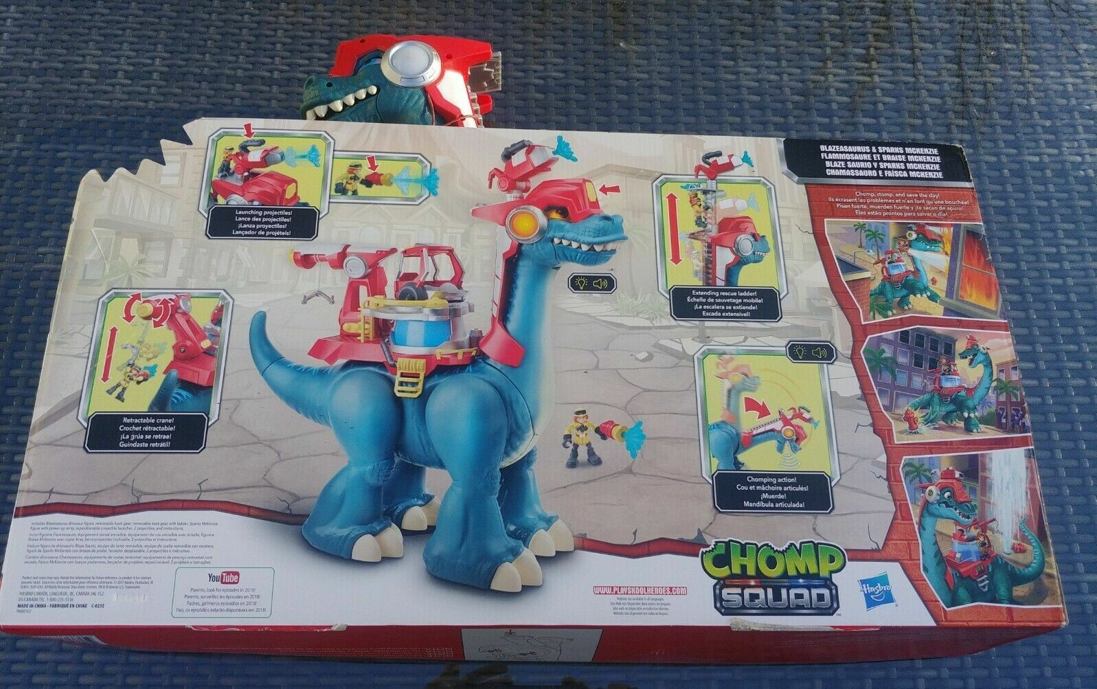playskool heroes chomp squad blazeasaurus and sparks
