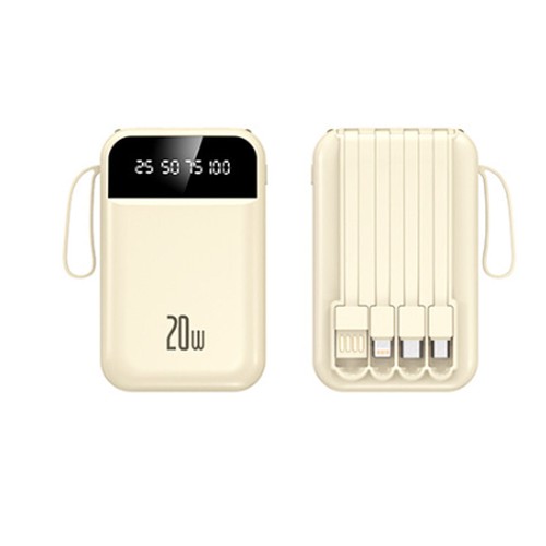 20000mAh compact portable power bank super fast charging with built-in charging - 第 32/32 張圖片