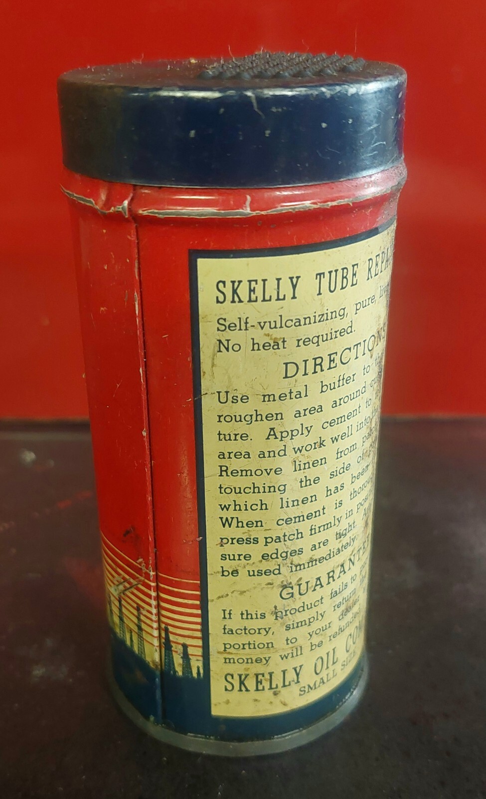 Vintage SKELLY OIL TUBE REPAIR KIT CAN TIN SERVICE STATION ACCESSORY eBay