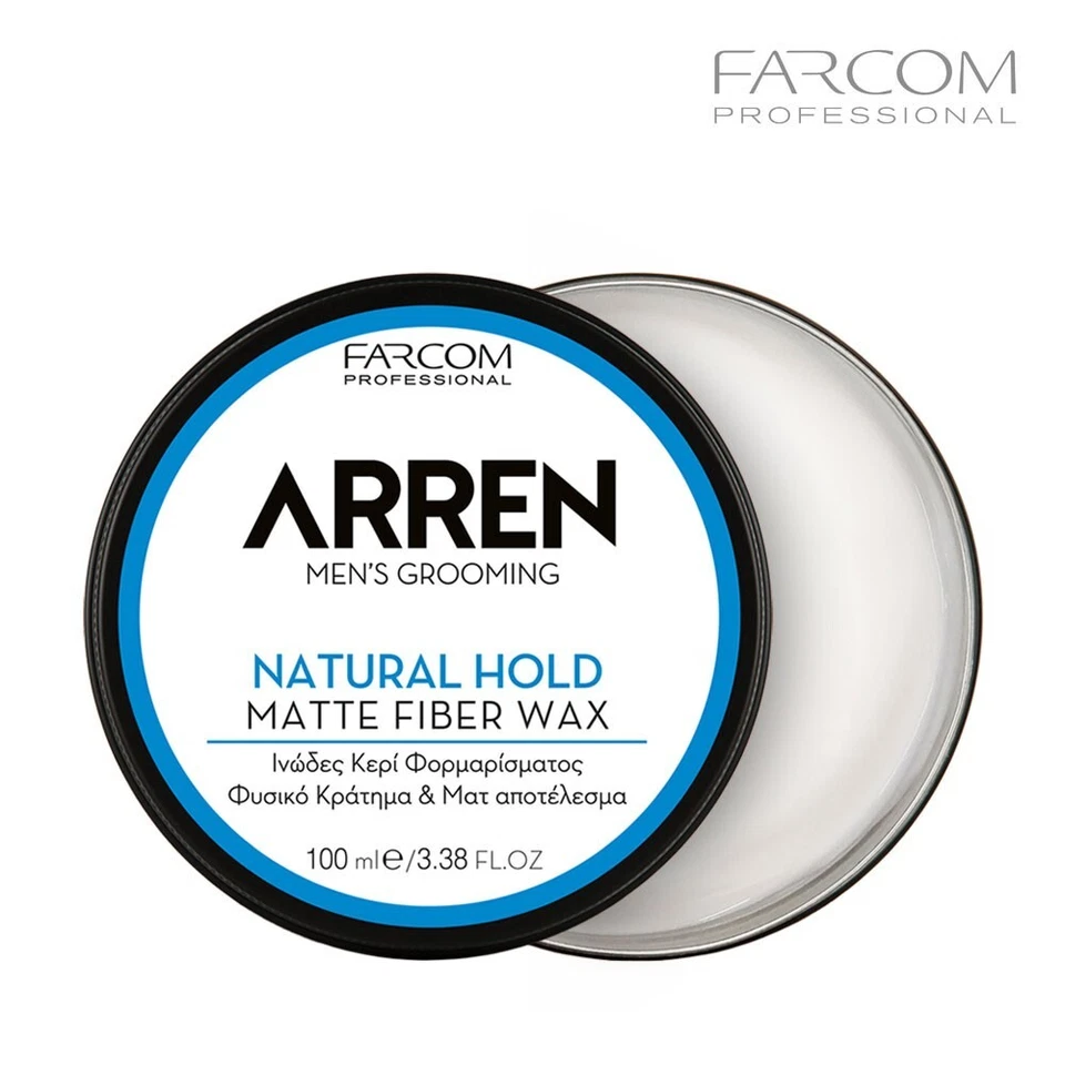 FARCOM ARREN Matte Fiber Wax Hair Styling, Natural Hold, Matte Finish 100ml