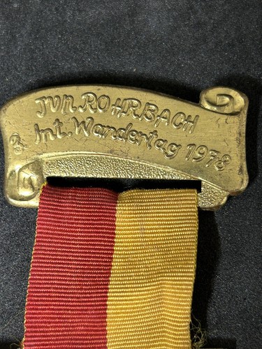 1978 Austrian Vintage Medal TVN Rohrbach 3rd International March Rare - Picture 3 of 8