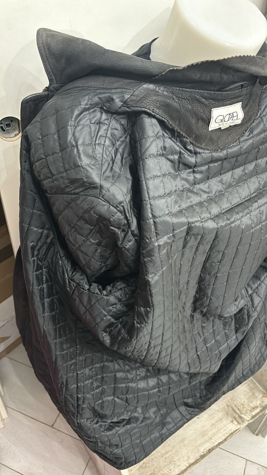 Veste En Cuir Véritable Homme Taille 50 Marron - Occasion Très Bon état, Vintage