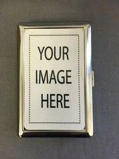 Set of 15 Create Your Own Silver Cigarette Case / Metal Wallet Card Money Holder