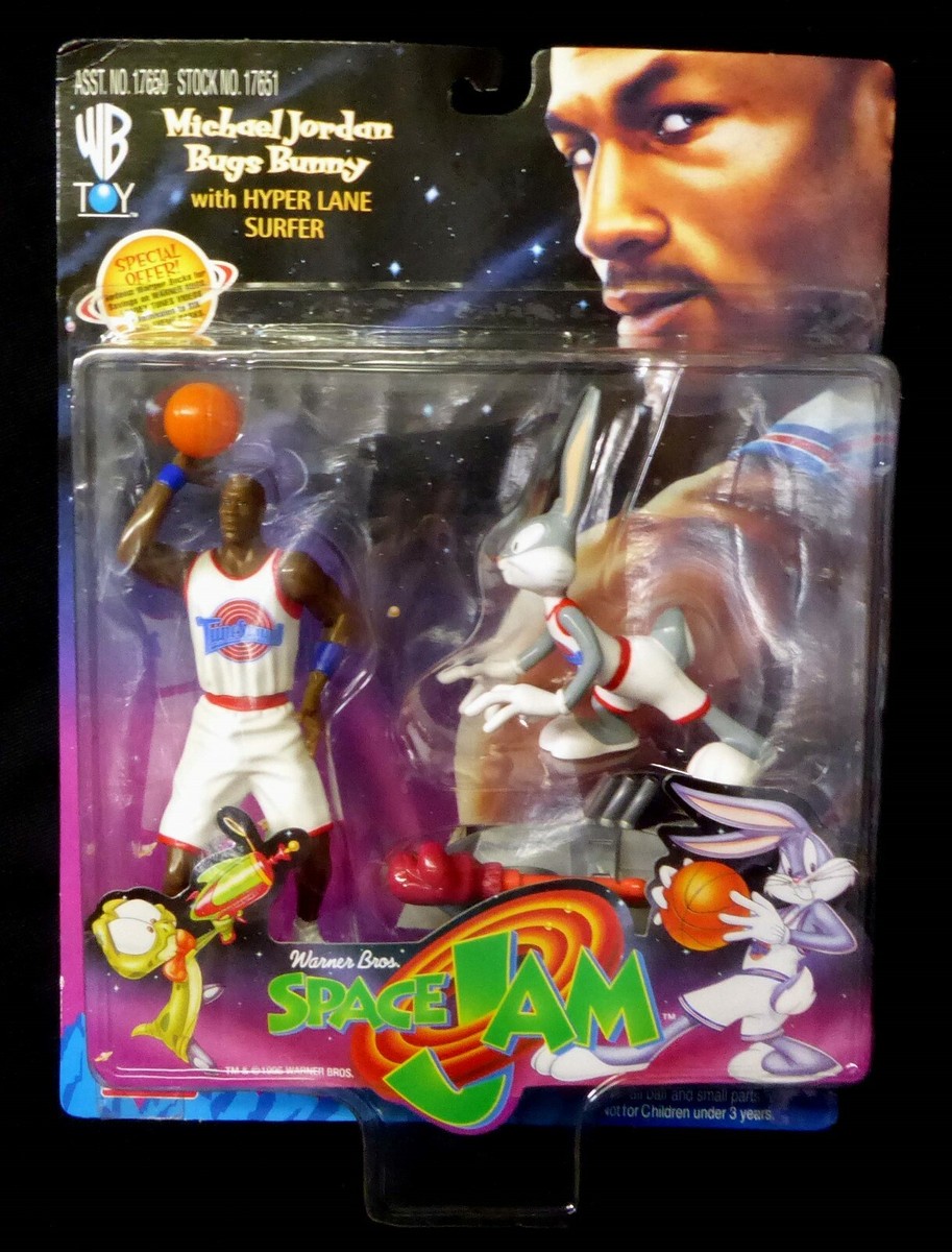 Space Jam Michael Jordan + Bugs Bunny AF Set New 1996 Movie
