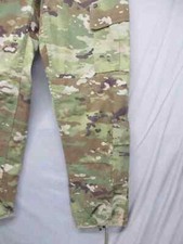 Camouflage Cargo Pants With Multiple Pockets Drawstring Cuffs Size S