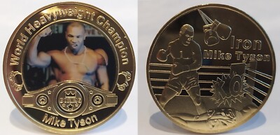Mike Tyson Gold Coin Boxring Eisen Weltmeister KO Jake Paul Knock Out