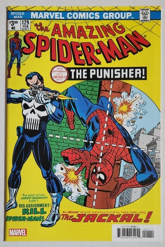 Amazing Spider-Man #129 NM 1st App of Punisher & Jackal Marvel Key Facsimile