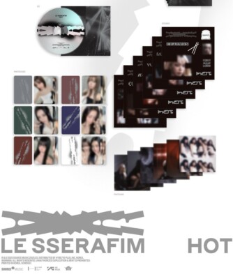 CD) LE SSERAFIM - HOT (Compact Ver.) Random 1 Cover + Store