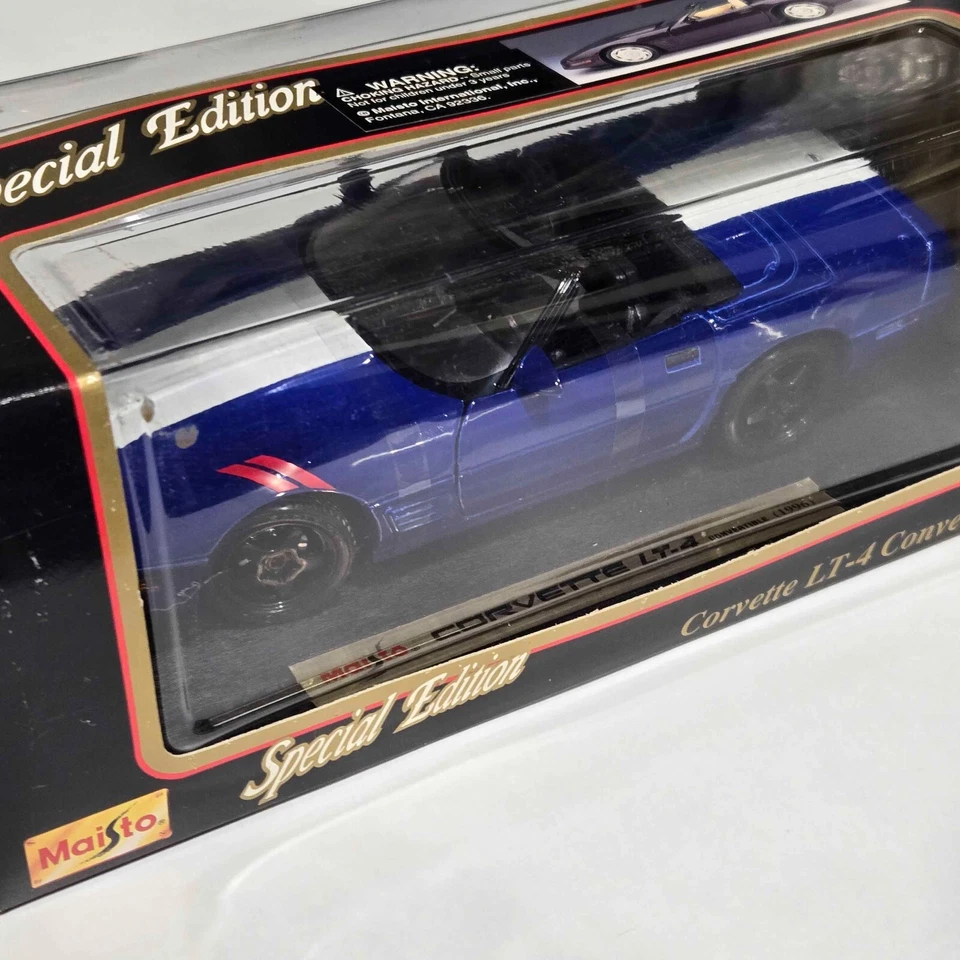 MAISTO 1:18 SCALE 1996 CHEVROLET CORVETTE LT-4 GRAND SPORT DIE CAST MODEL - Image 4 of 4