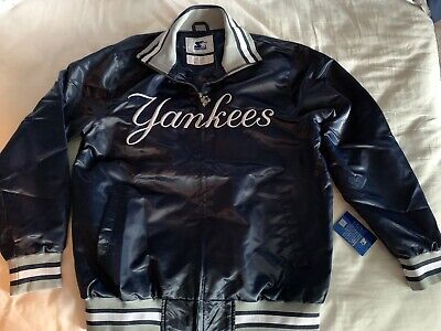 NY YANKEES STARTER JACKET XL MLB BASEBALL BLUE BOMBER JKT | eBay NY YANKEES STARTER JACKET XL MLB BASEBALL BLUE BOMBER JKT | eBay