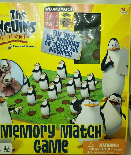 The Penguins Of Madagascar Memory Match Board Game Nickelodeon 2009 DreamWorks - Picture 7 of 10
