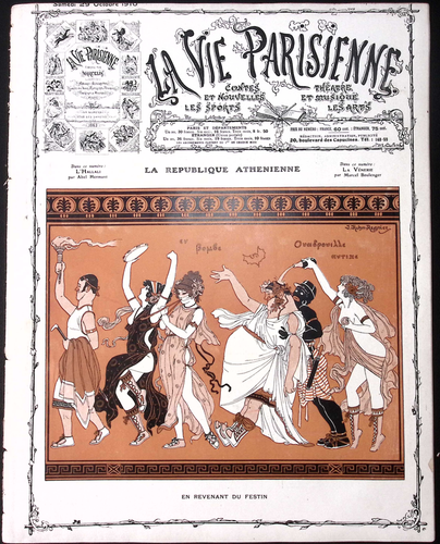 La Vie Parisienne Magazine 29 Oct 1910 Reganiex The Athenian Republic - Picture 2 of 5