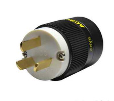 1x hifi AC Copper Gold Plated AU Male Power Plug Connector