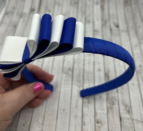 Cobalt and White School Hair Accessories - Picture 50 of 63
