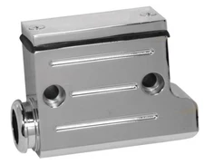 NEW CHROME Rear Brake Master Cylinder For Harley Davidson 