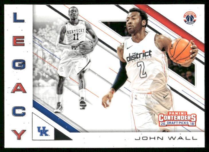 2018 Panini Contenders Draft Picks #15 John Wall Legacy