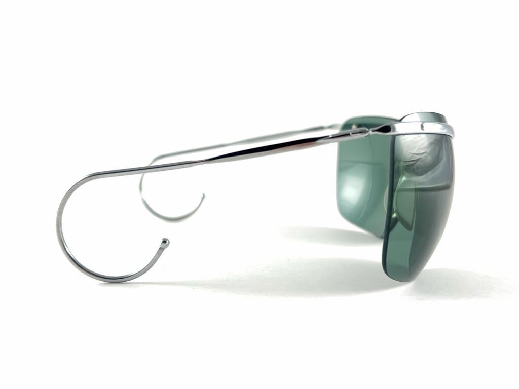 NEW VINTAGE SOL AMOR SILVER LIGHTWEIGHT RIMLESS WRAP FRAME NEW VINTAGE SOL AMOR SILVER LIGHTWEIGHT RIMLESS WRAP FRAME