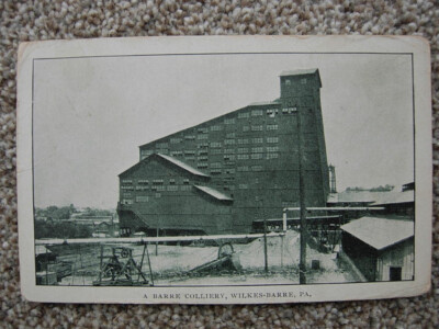 WILKES BARRE PA-COAL COLLIERY-BREAKER-MINE-MINING-LUZERNE COUNTY PENNSYLVANIA