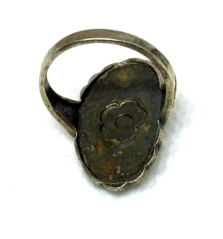 solid sterling silver 925 ring with marcasite siz… - image 3